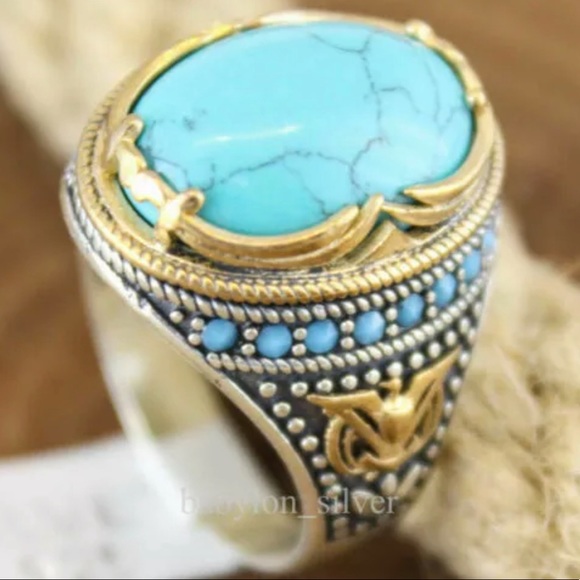 Handmade Unisex Turquoise Ring! - Picture 3 of 6
